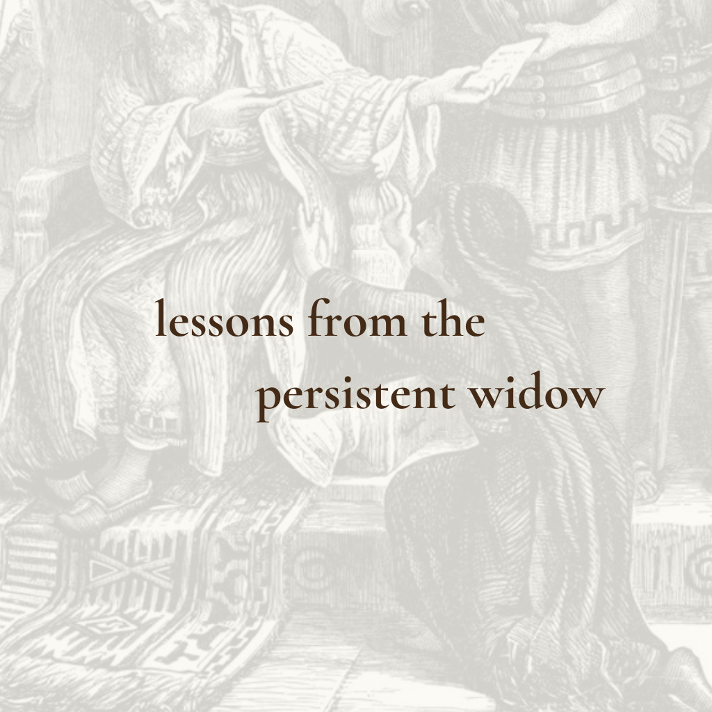 lessons from the persistent&nbsp;widow